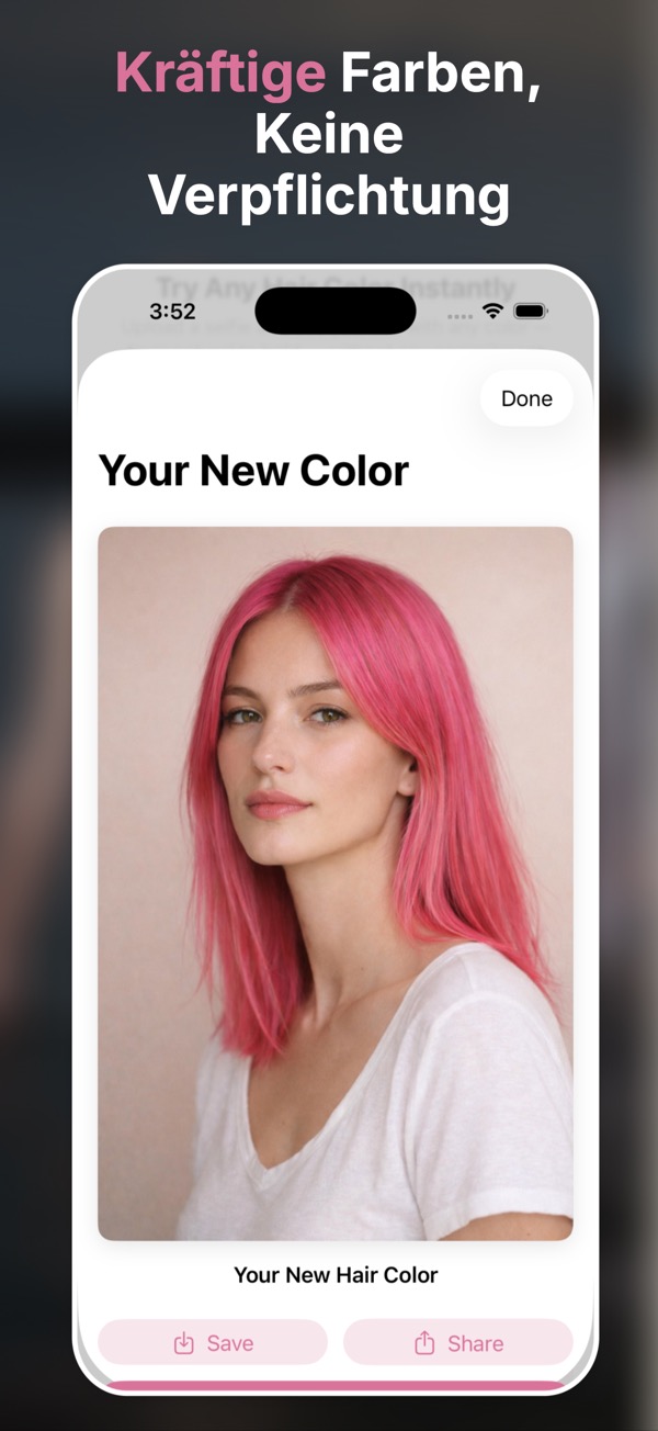AI Hair Color & Style Screenshot