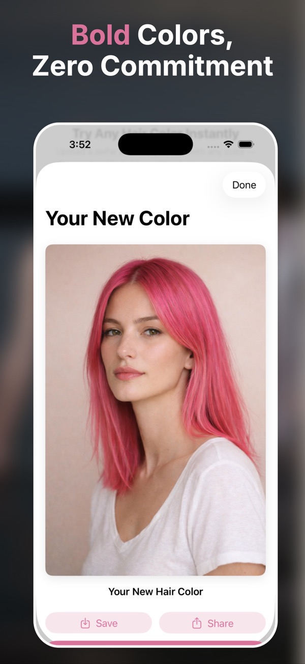 AI Hair Color & Style 스크린샷
